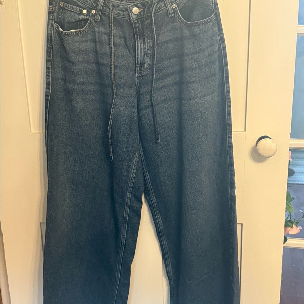 Scoop wide leg Blue Jeans